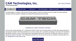 Desktop Screenshot of camtechnologiesinc.com